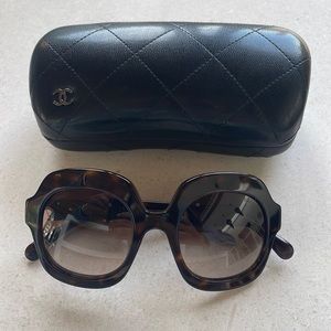 Chanel tortoise sunglasses